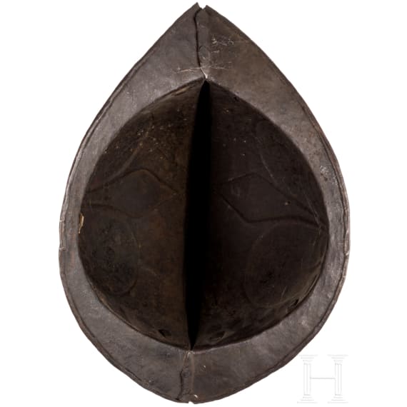 A North German black and white morion, circa 1600