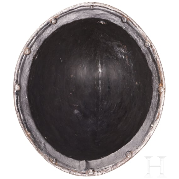 A Milanese or Pisan musketeer's helmet with etched decoration, ca. 1600