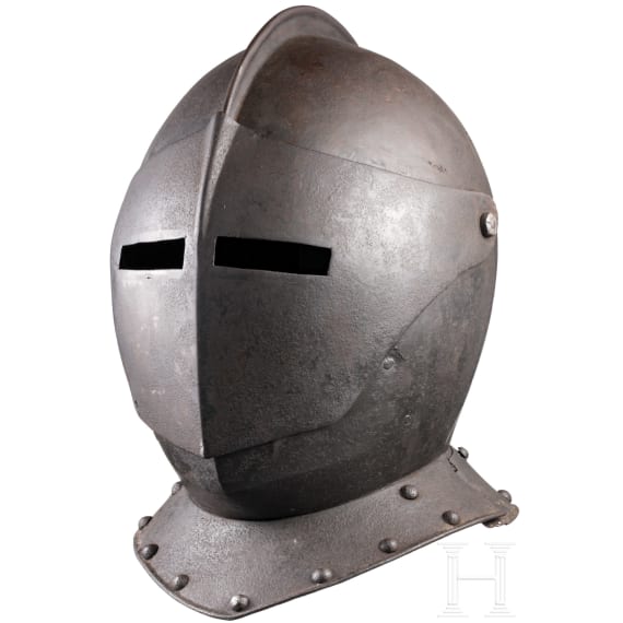A German or Flemish cuirassier's close helmet, ca. 1620
