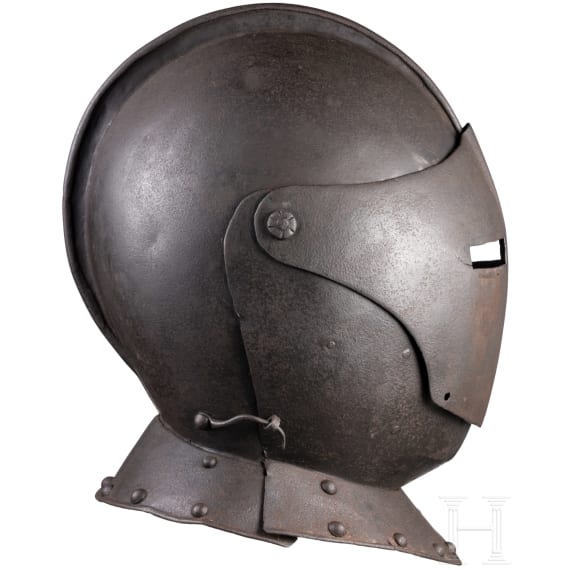 A German or Flemish cuirassier's close helmet, ca. 1620