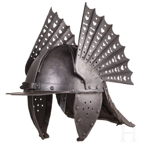 A Polish winged lobster tail helmet, 2nd half of the 17th century