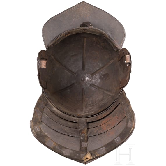 A Polish winged lobster tail helmet, 2nd half of the 17th century