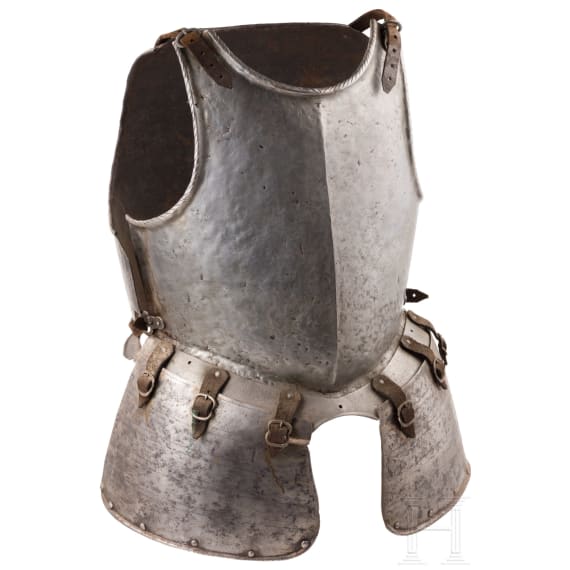 An Italian cuirass with tassets, ca. 1600