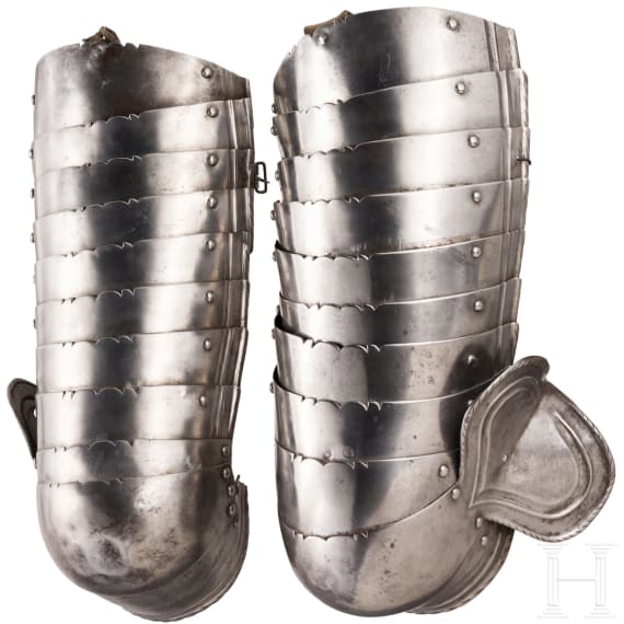 A pair of cuisses of a German horseman's armour, ca. 1560