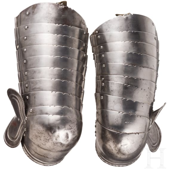 A pair of cuisses of a German horseman's armour, ca. 1560