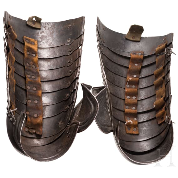 A pair of cuisses of a German horseman's armour, ca. 1560