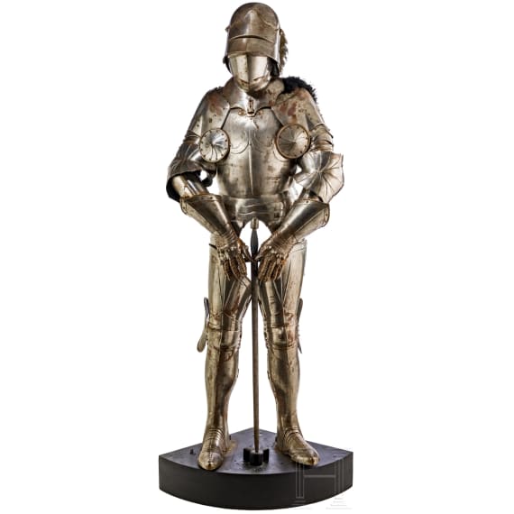 A German decorative suit of Gothic armour, 1st half of the 20th century
