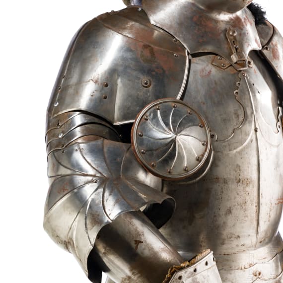 A German decorative suit of Gothic armour, 1st half of the 20th century