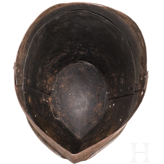 A Victorian German pot helmet in 13th century style, ca. 1900