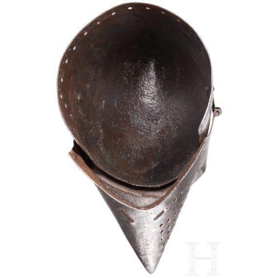 A Victorian hounskull bascinet in the style of 1400, Germany, ca. 1860