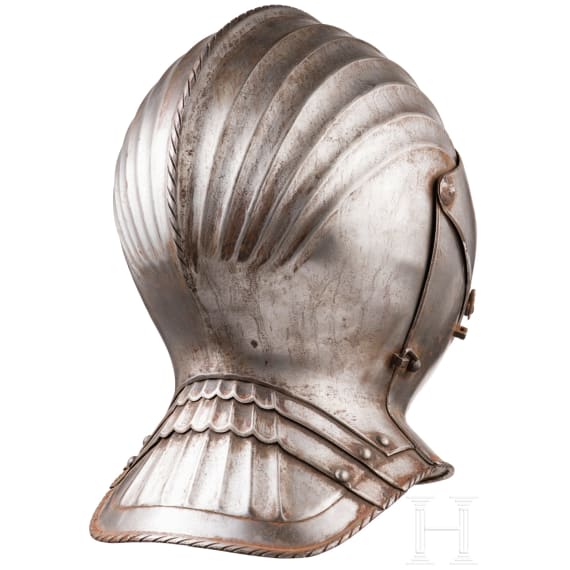 A German Maximilian close helmet in 1530s style, modern replica