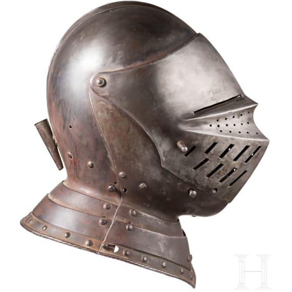 A German close helmet in 1540s style, modern replica