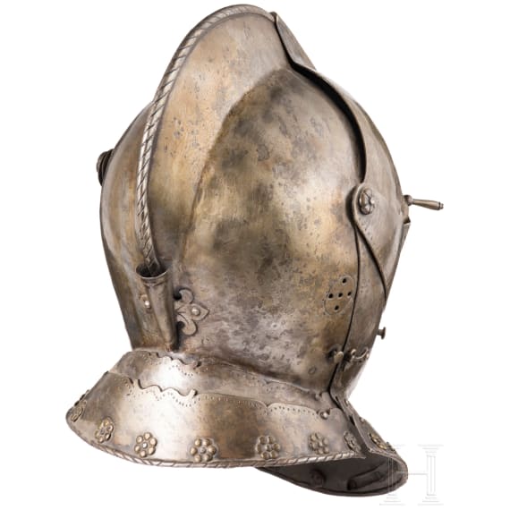A Victorian close helmet in north German style of 1600, ca. 1900