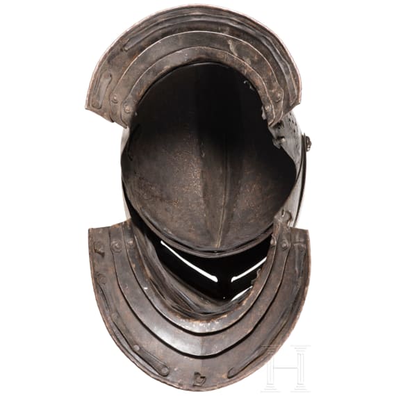 A Victorian close helmet in north German style of 1600, ca. 1900