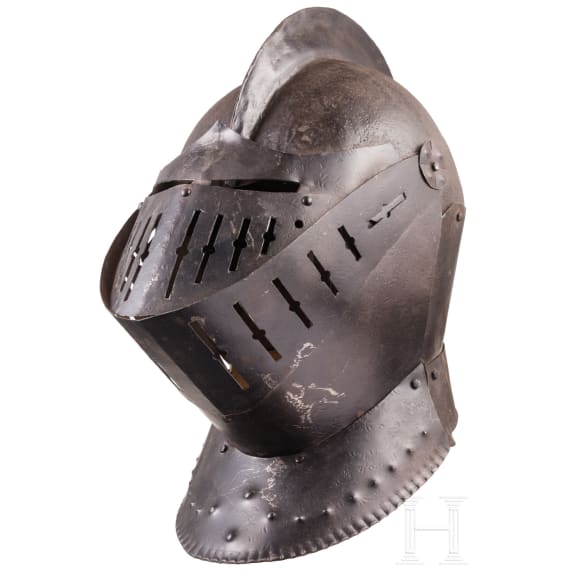 A decorative close helmet in the style of ca. 1600, Germany, 20th century