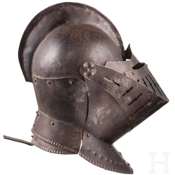 A decorative close helmet in the style of ca. 1600, Germany, 20th century