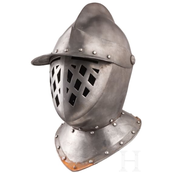K&uuml;rassierhelm im Stil um 1620, Historismus, um 1900