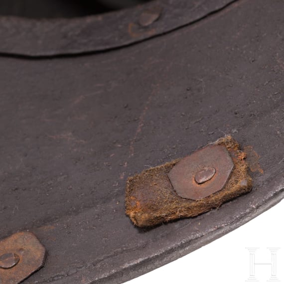 A blackened cuirassier's helmet in 1620s style, Germany, ca. 1900