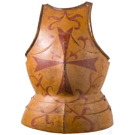 A painted breastplate for the Pisan Gioco del Ponte, 19th/20th century