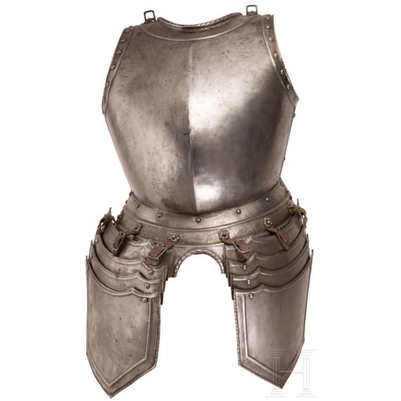 A German breastplate with tassets, 20th century