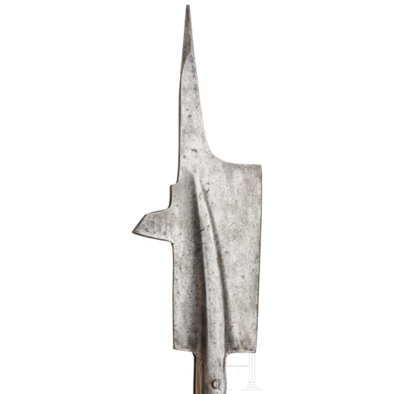 Sp&auml;tgotische Hellebarde, deutsch, um 1470