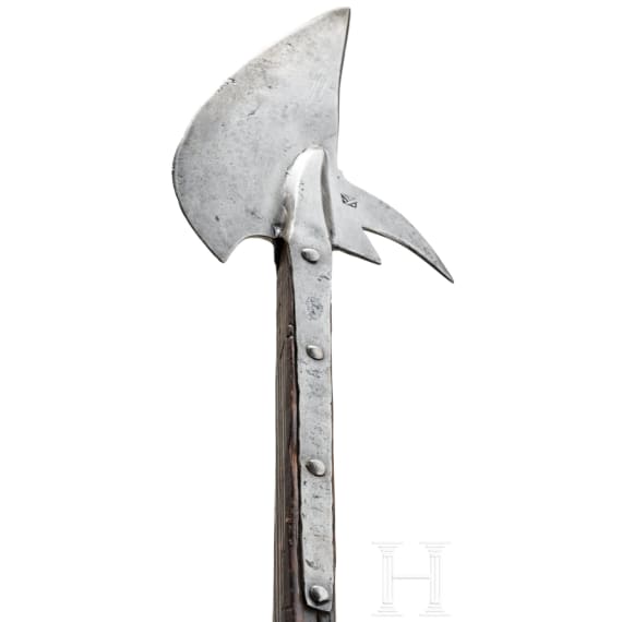 Sp&auml;tgotische Hellebarde, s&uuml;ddeutsch, 2. H&auml;lfte 15. Jhdt.