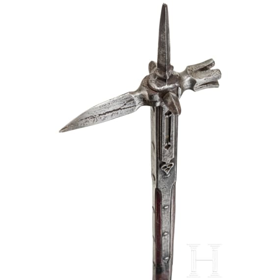 A German late Gothic war hammer, late 15th century