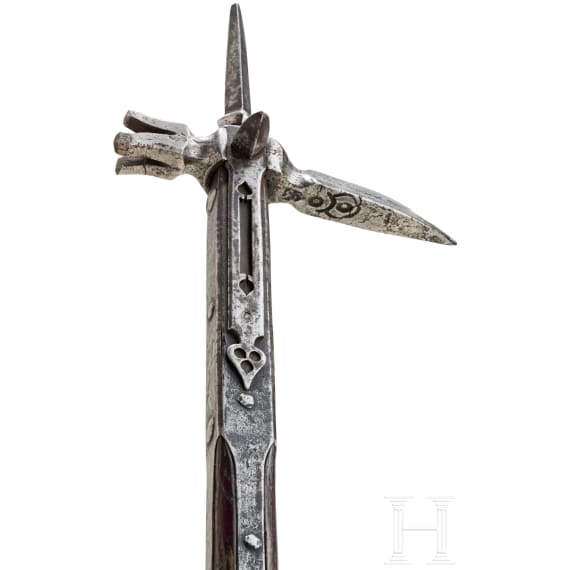 A German late Gothic war hammer, late 15th century