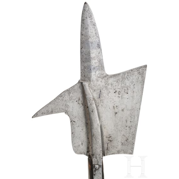 Sp&auml;tgotische Hellebarde, deutsch, Ende 15. Jhdt.