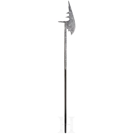Sp&auml;tgotische Hellebarde, s&uuml;ddeutsch, um 1490/1500