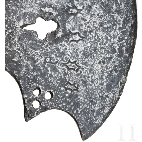 Sp&auml;tgotische Hellebarde, s&uuml;ddeutsch, um 1490/1500