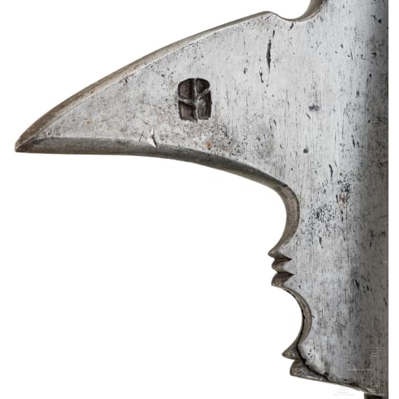 Sp&auml;te Landsknecht-Hellebarde, deutsch, um 1520