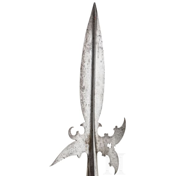 A German hunting halberd, German, second half of the 16th century
