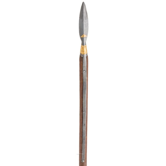 A German pike with gold-inlaid decoration, 17th century