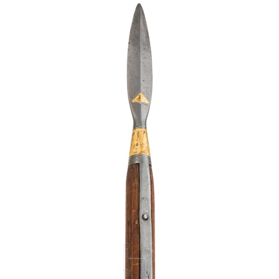 A German pike with gold-inlaid decoration, 17th century