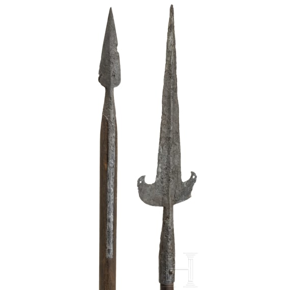 Two german pole arms, 17th century