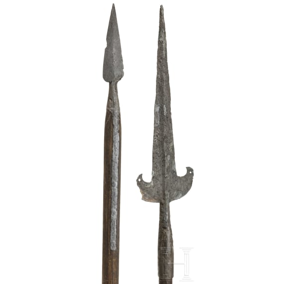 Two german pole arms, 17th century