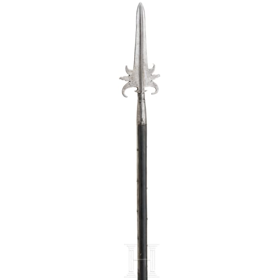 An Austrian spontoon, mid-18th century