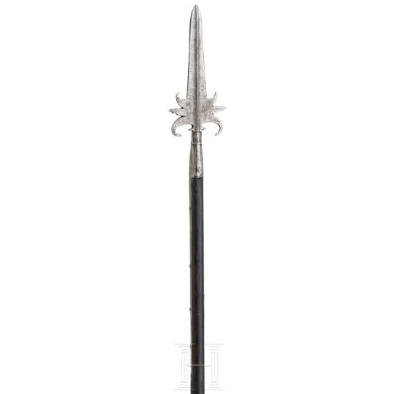 An Austrian spontoon, mid-18th century