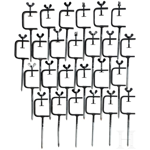25 wall brackets for halberds