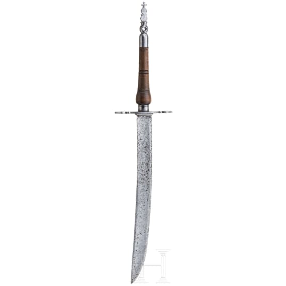 A German plug bayonet with wheel-lock key, German, mid-18th century