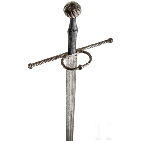 A German hand-and-a-half sword, ca. 1540/50