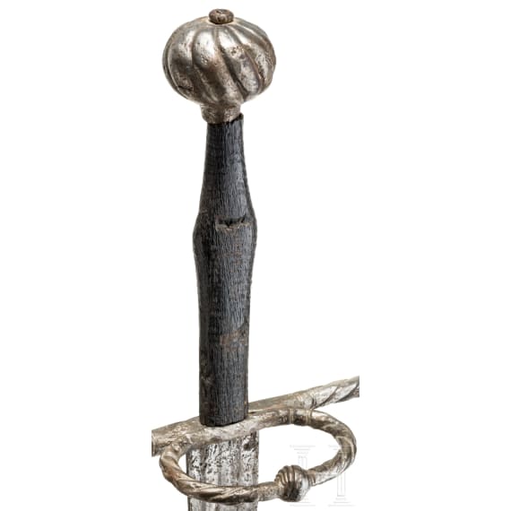 A German hand-and-a-half sword, ca. 1540/50
