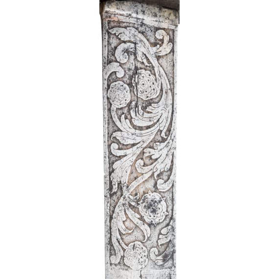 A German landsknecht's basket-hilt sword with etched blade, ca. 1580