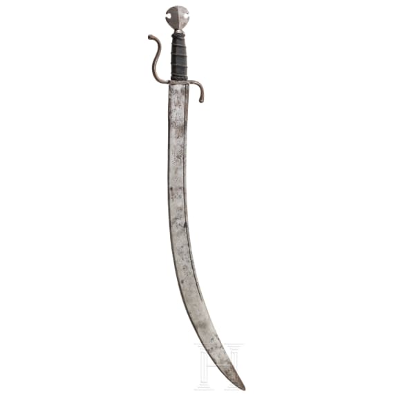 A heavy north Italian campaign saber (storta), ca. 1580