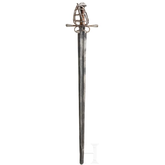 An Austrian basket hilt sword, circa 1580