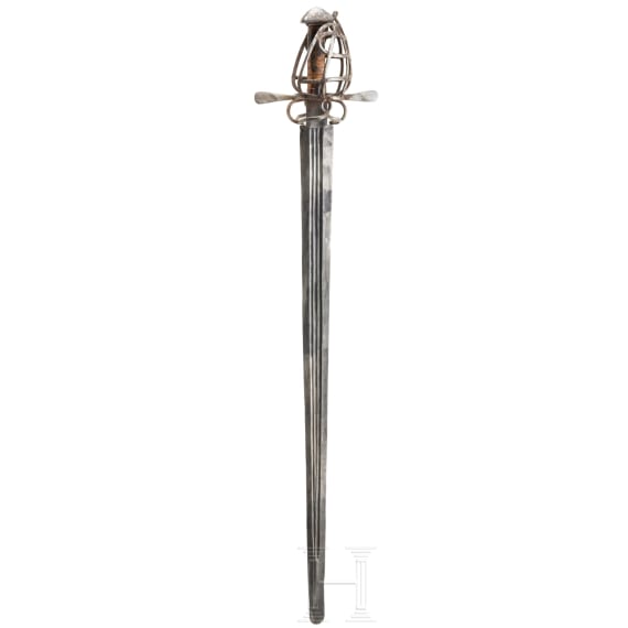 An Austrian basket hilt sword, circa 1580