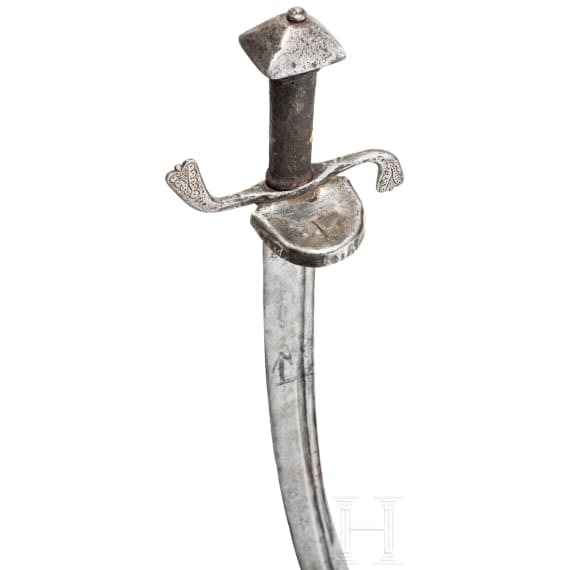 A Styrian campaign sword (dussack) with cartridge scabbard, circa 1580