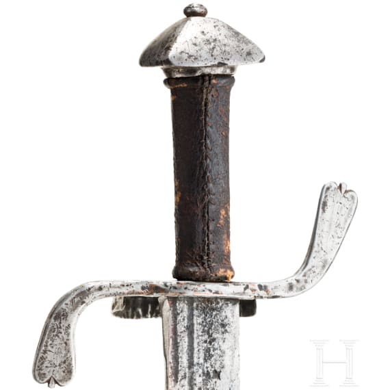 A Styrian campaign sword (dussack) with cartridge scabbard, circa 1580