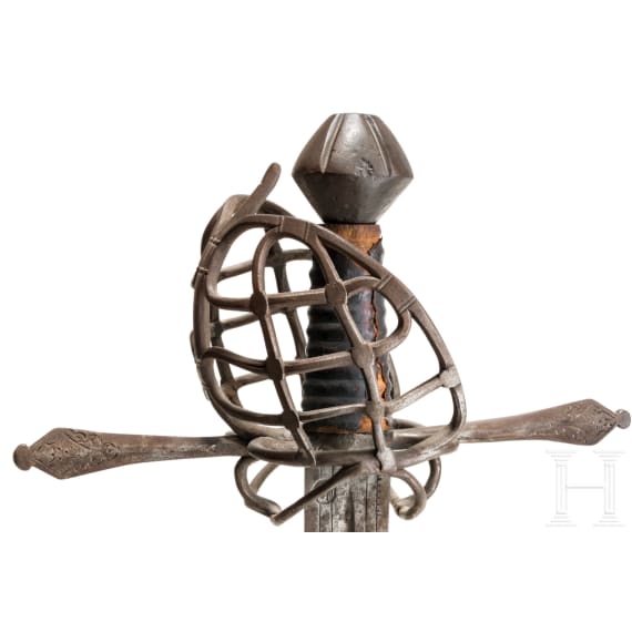 An Austrian basket hilt sword, ca. 1580